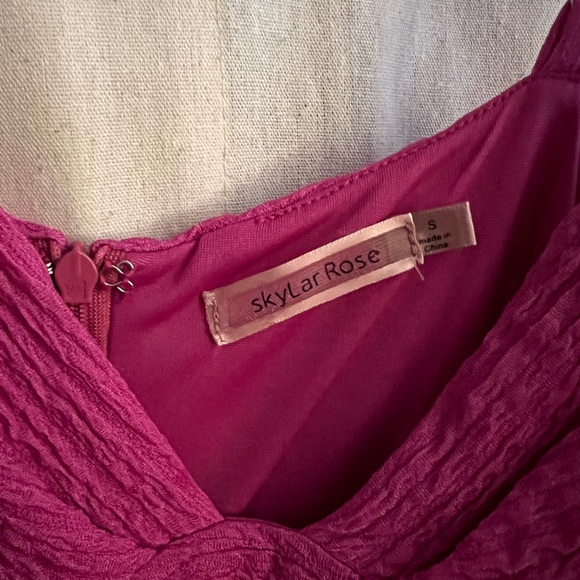 Skylar Rose Fuchsia Midi Dress - Picture 2 of 5